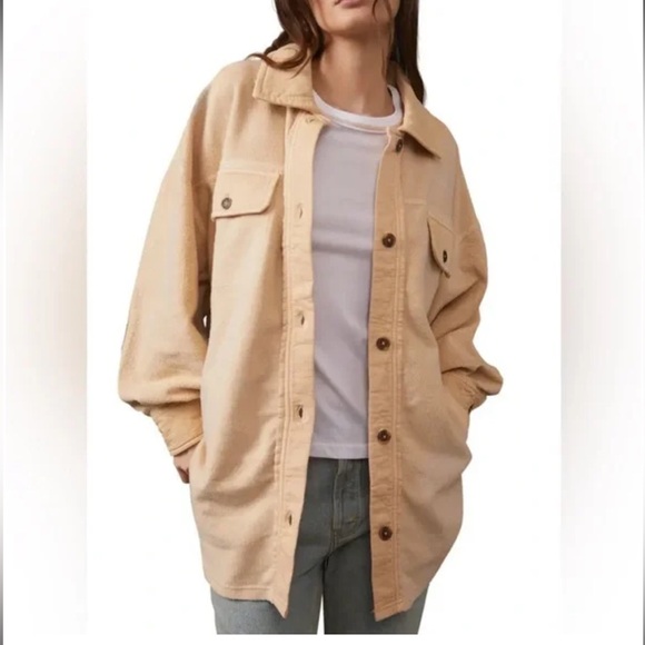 Free People Jackets & Blazers - Free People Ruby Shacket Oversized Large NWT